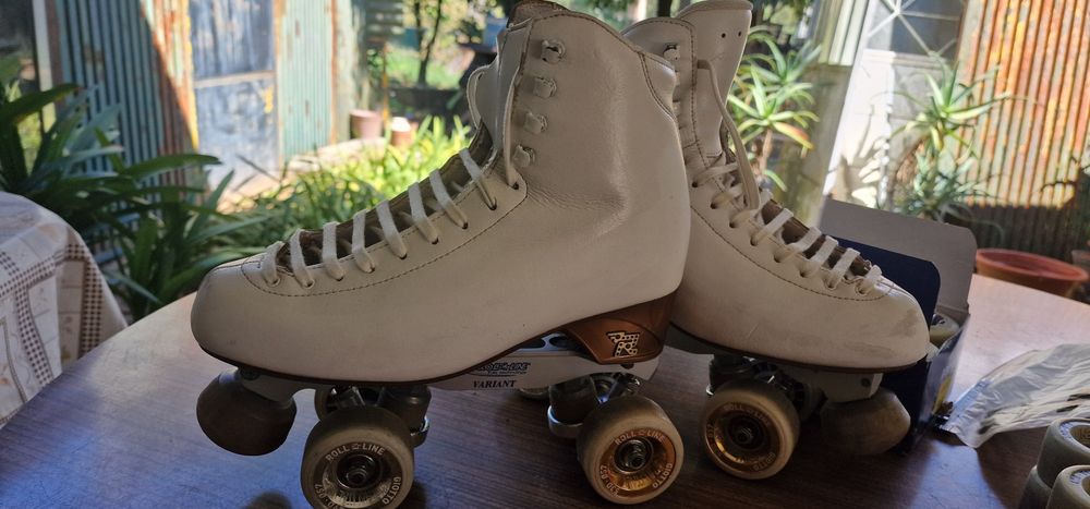 Patins profissionais de patinagem artista