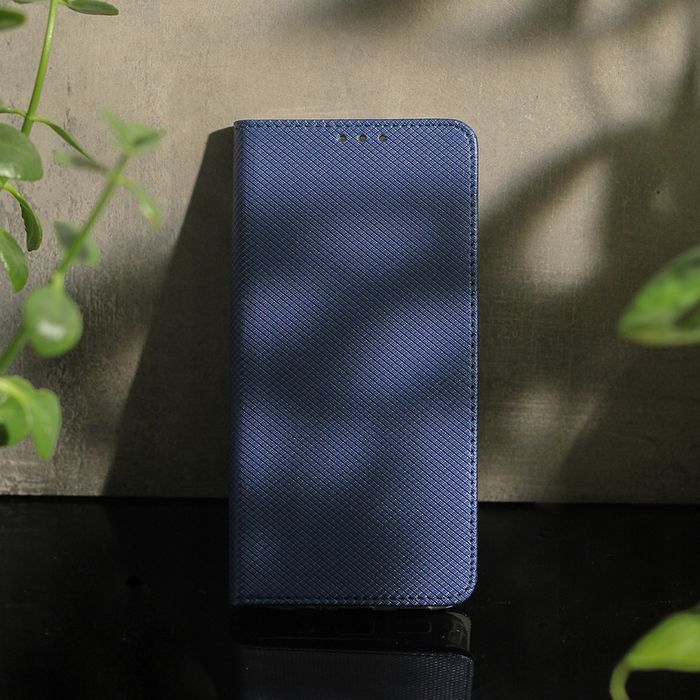 Etui Z Klapką Zamykane Magnet Do Oppo Reno 8T 4G Granatowe