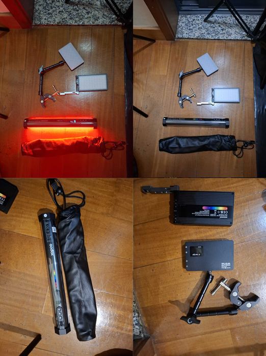 Kit Profissional para YouTube / Video – Luzes, Tripés e Teleprompter