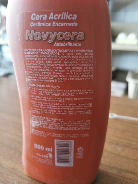 Cera acrílica para tijoleira vermelha nova