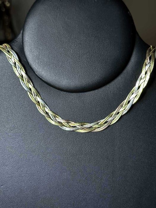 Вінтажний срібний ланцюжок (коса)