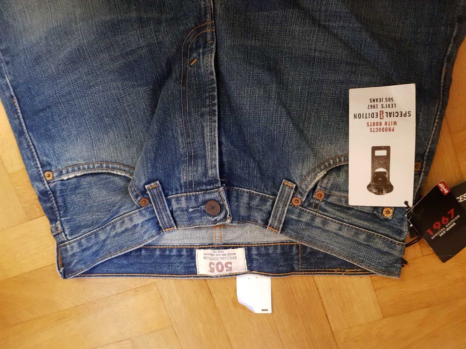 Jeansy męskie Levi's 505 special Edition przetarcia nowe W 29 L 32