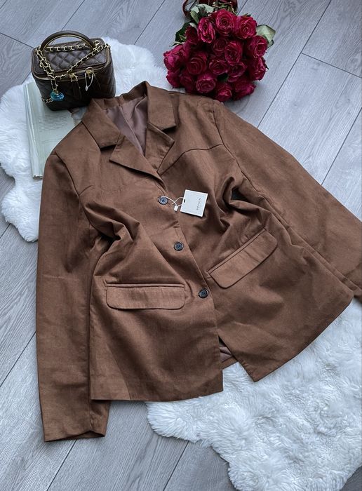 замшевий піджак оверсайз