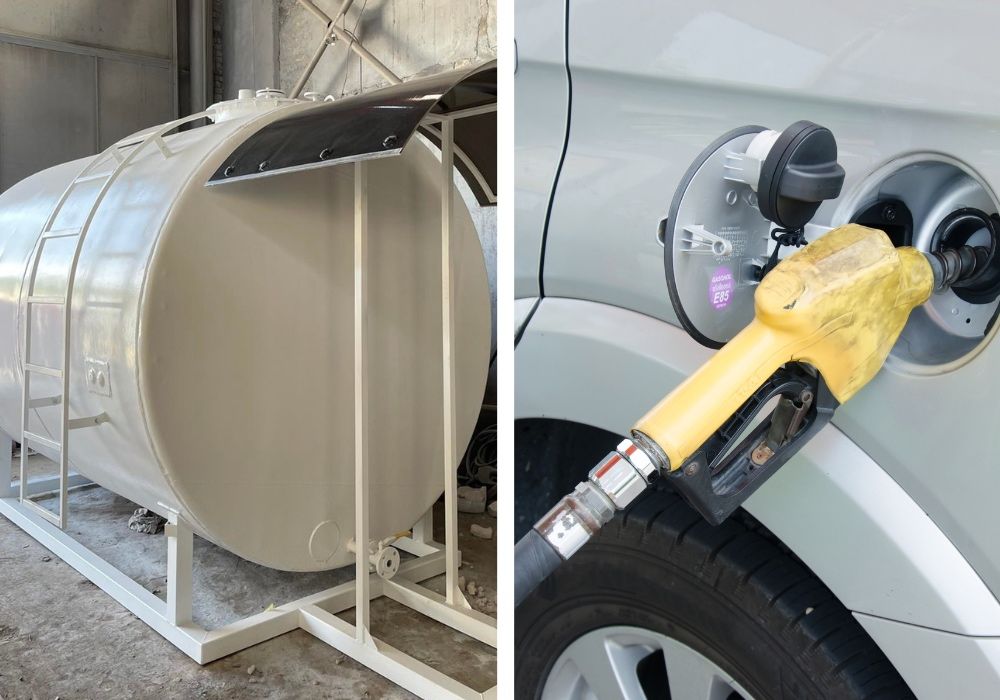 Металевий резервуар ВИГІДНО‼️Мобільний модуль Мини АЗС, бочка Цистерна