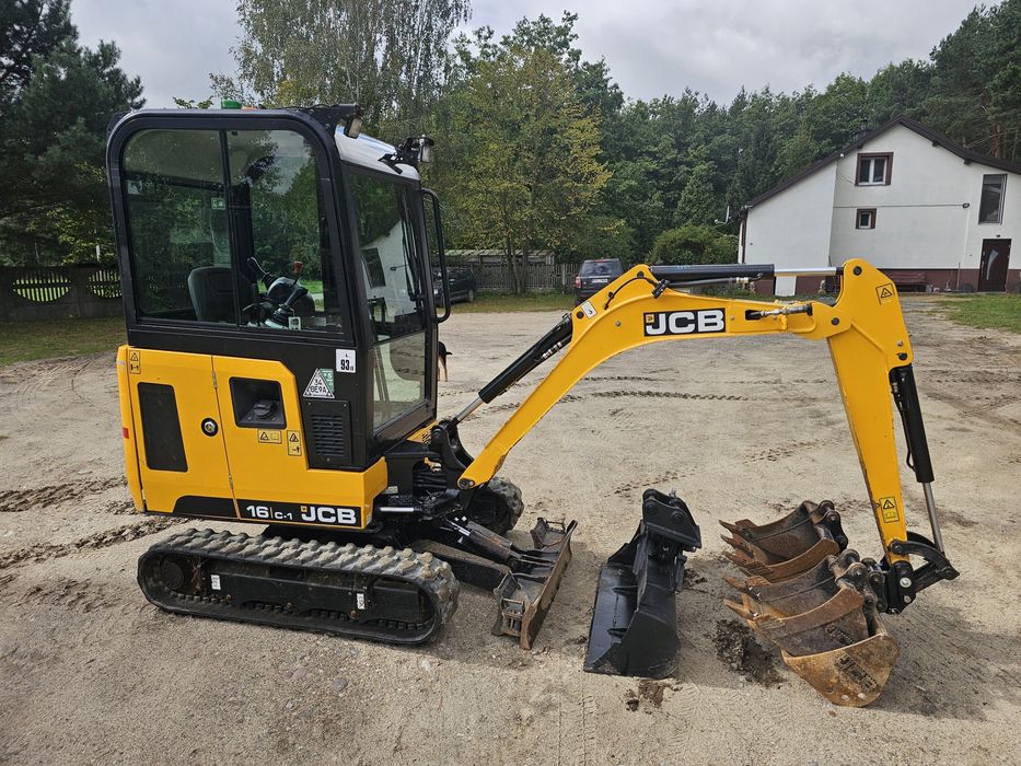 Minikoparka JCB 16C-1, rok 2022, 650mth! Jak 8018, kx016, kx019, ec18, 301.6