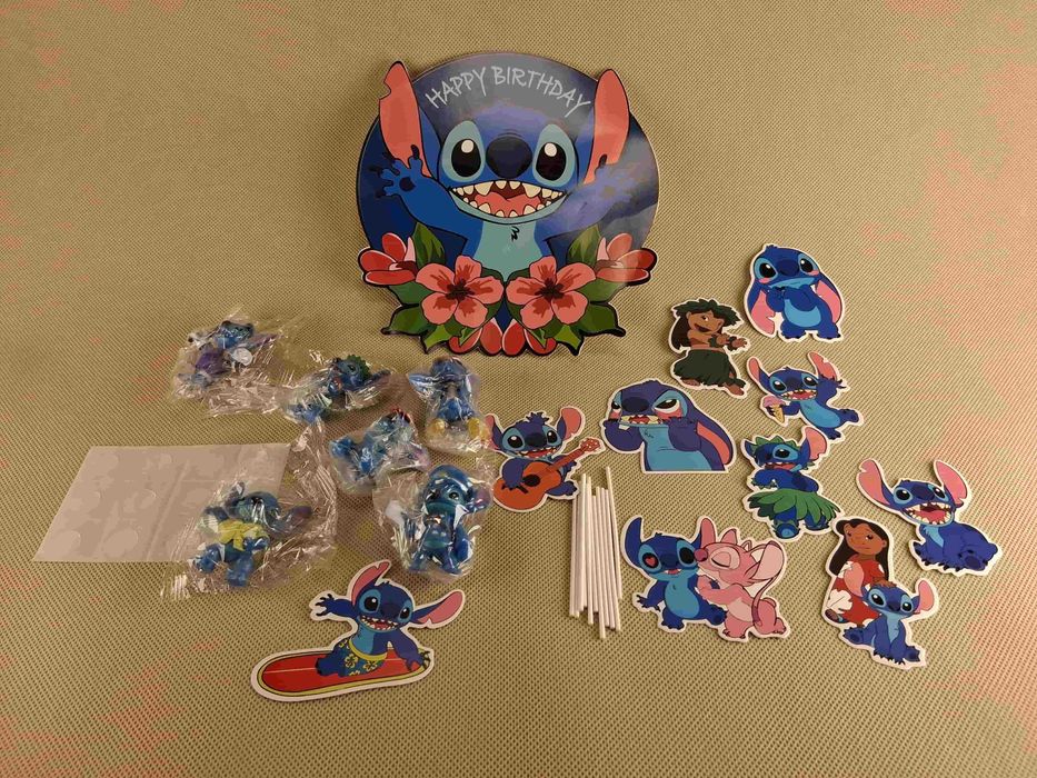 X006 Zestaw Urodzinowy Disney Stitch - Dekoracje i Zabawki!