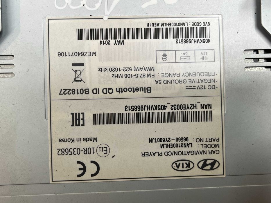 Radio Hyundai IX35