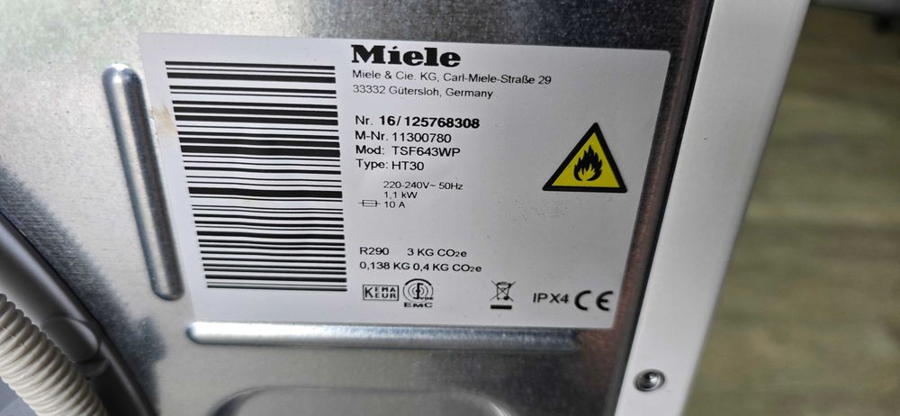 Suszarka MIELE TFS 643 WP Eco Speed Pompa Ciepła A+++ 8 Kg
