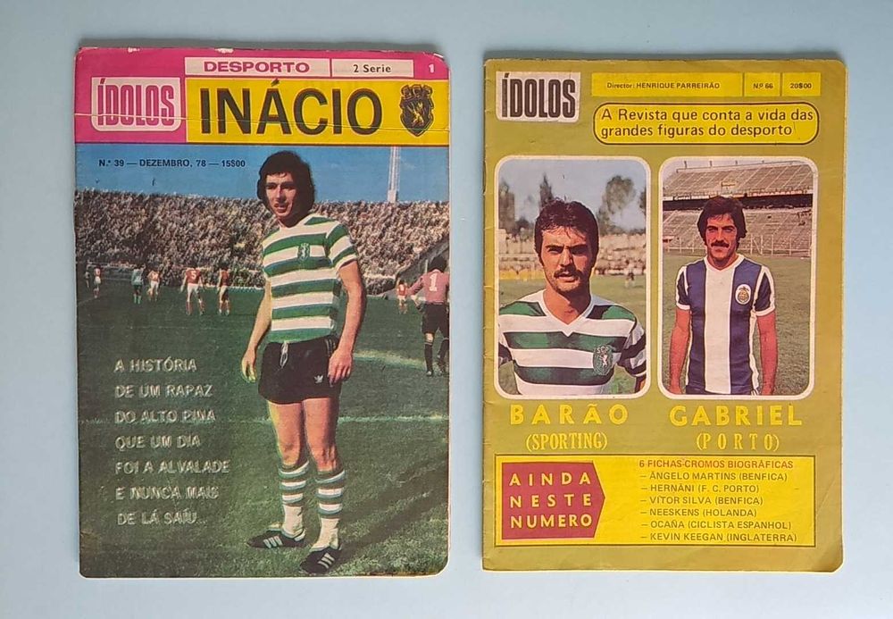 Várias revistas sobre futebol anos 70 Ídolos, Selecções, etc 5EUR cada