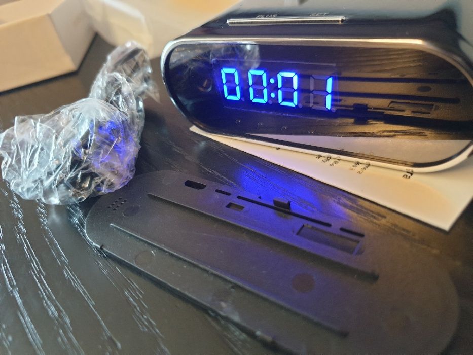 camera oculta relogio secretaria estante mesa de cabeceira wifi HD net