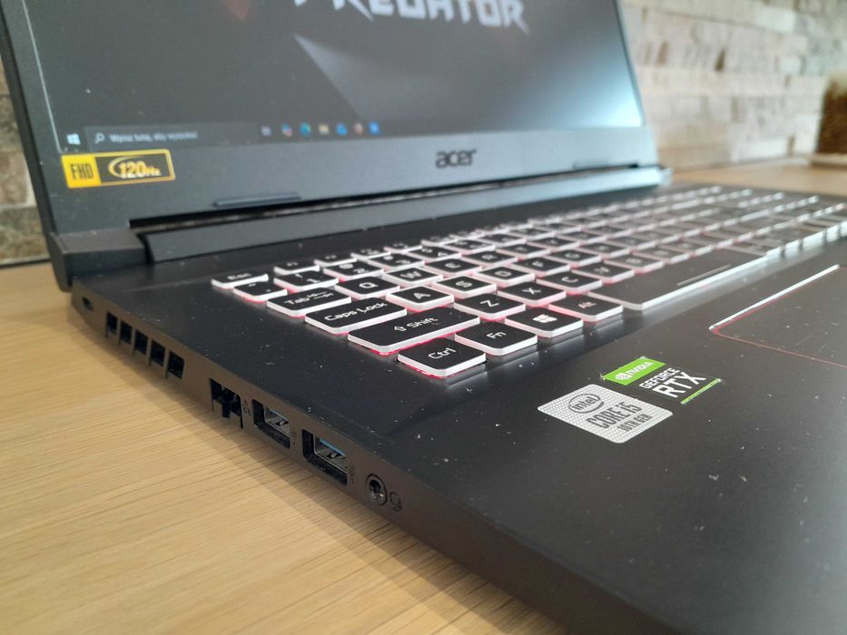 ACER 17 Cali / RTX 2060 6GB / Core i5 10300H / 120Hz / SSD / Laptop Gamingowy