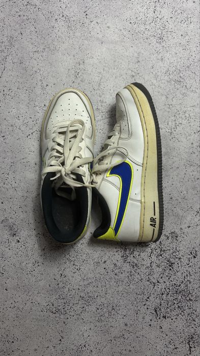 Nike Air Force 1 '07 GS (White / Racer Blue / Volt)