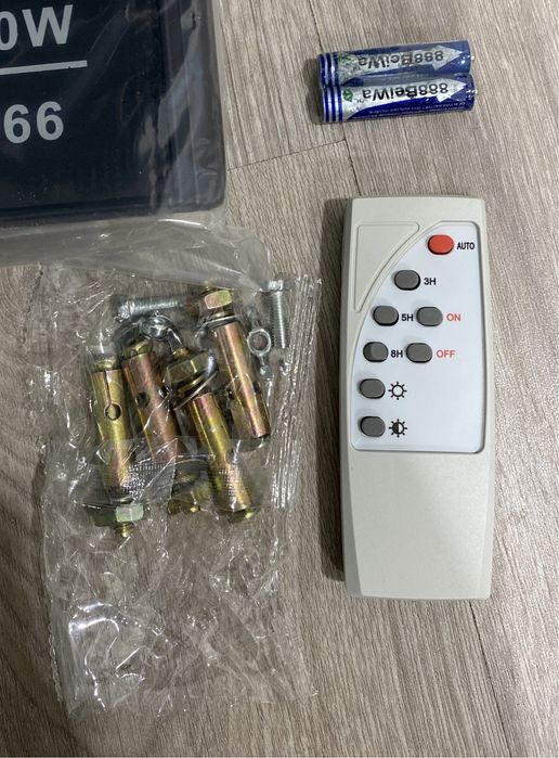 Holofote solar com bateria 60w ate 400w