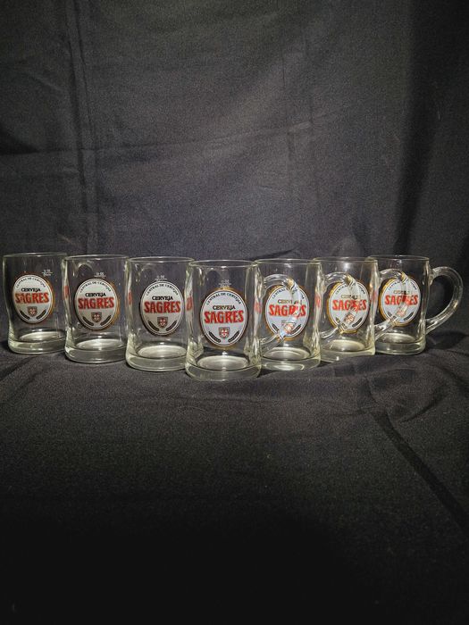 Conjunto 7*  Canecas Vintage Sagres