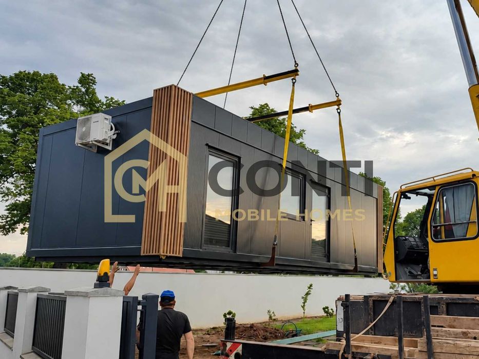 Kontener Socjalny z WC - Pawilon Biurowy Usługowy | 6x3 , 7x3, 8x3 | Producent