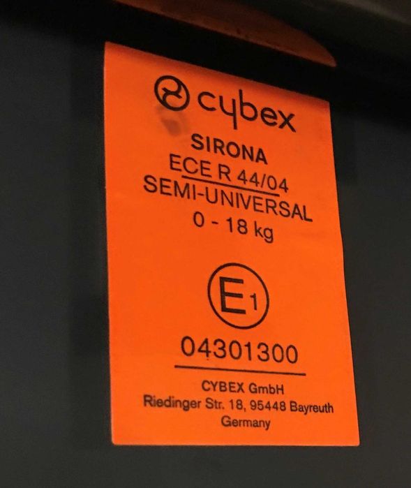 Cybex - Cadeira Auto - Modelo Sirona Platinum - ISOFIX