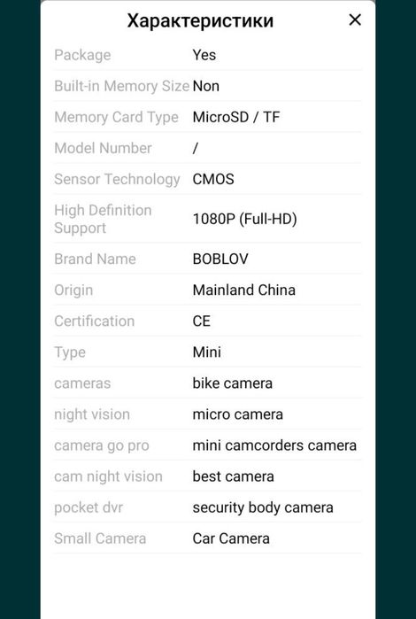 Бодікамера, екшн камера.
