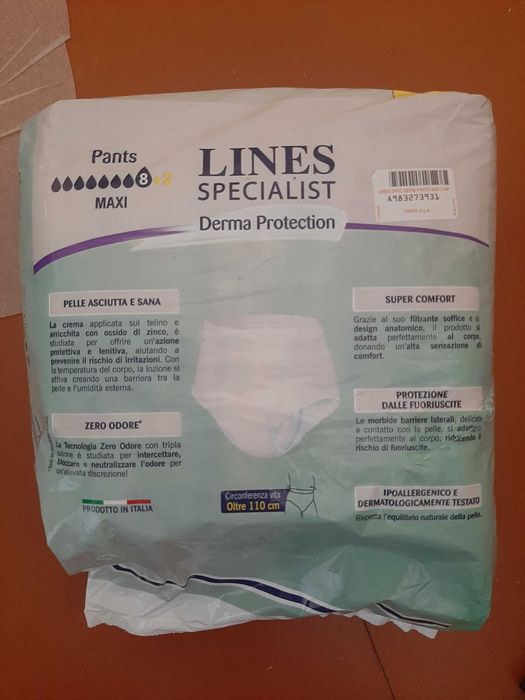LINES Specialist Derma Protection Pants Maxi L, 10 шт.