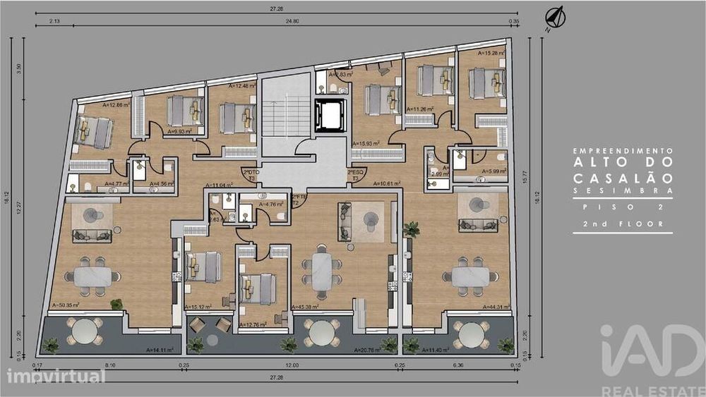 Apartamento T2 em Sesimbra (Castelo) de 80,00 m2