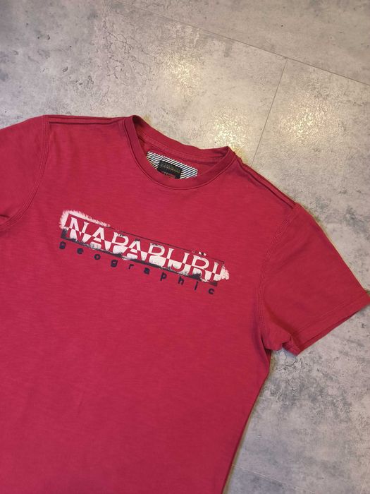 Vintage Koszulka Napapijri Duże Logo T-Shirt