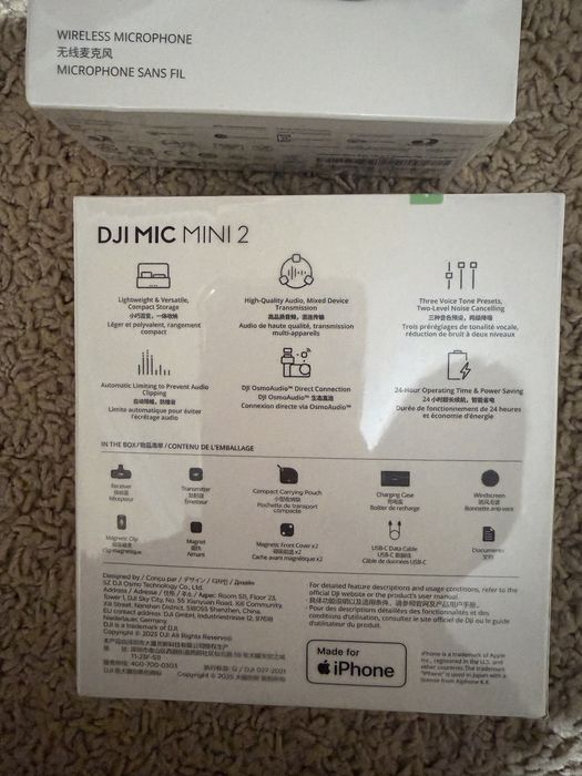 DJI Mic Mini 2 1TX + 1 Mobile RX + Charging Case