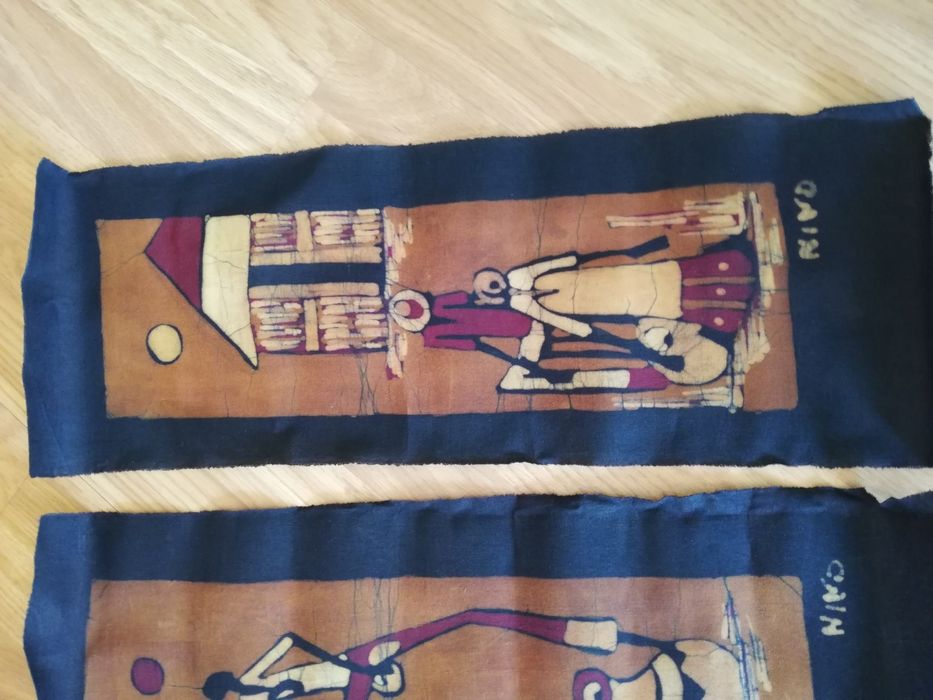3 telas/batiques africanos