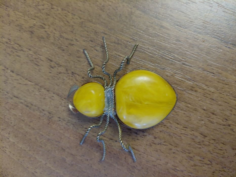 Подарок для женщины, янтарный муравей