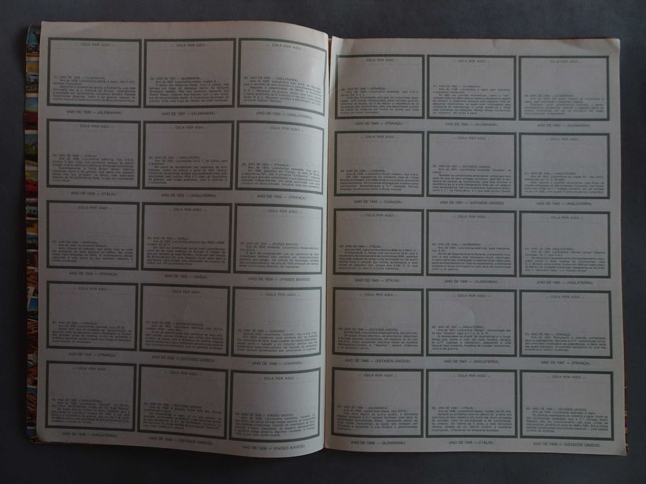 Caderneta de cromos vazia Comboios - Pastilhas Pirata