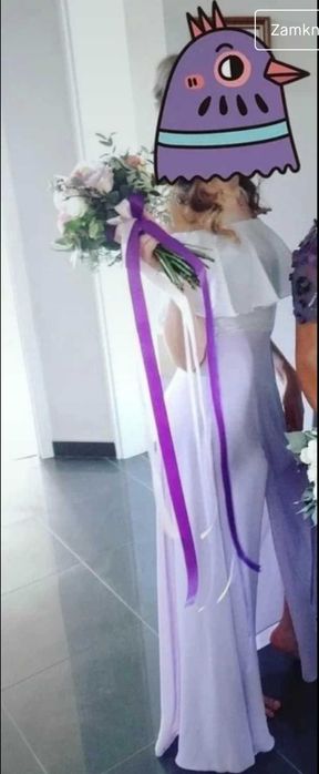 Długa sukienka hiszpanka dla druhny