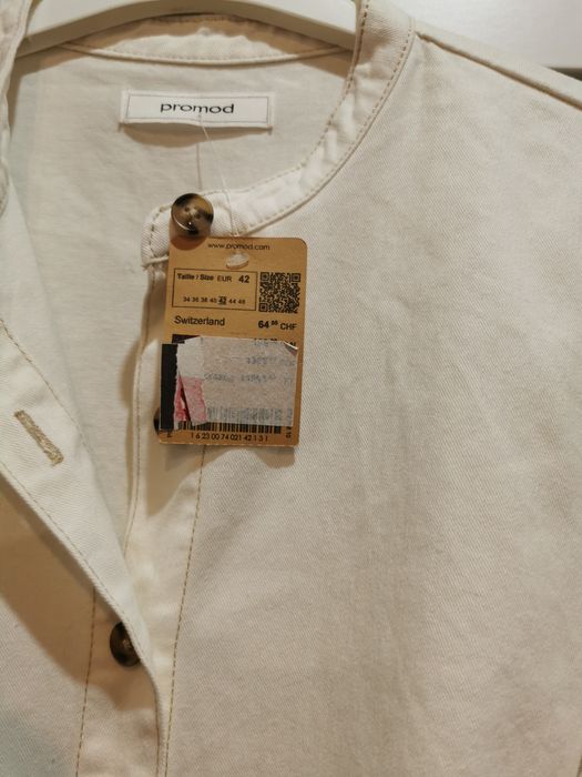 Nowy śmietankowy kombinezon Promod 42