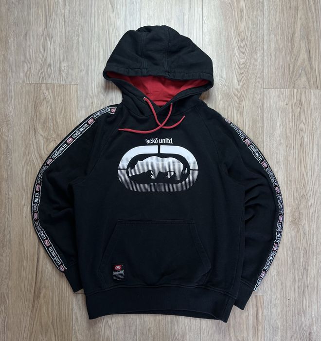 Ecko Unltd Big logo Męska L Bluza z kapturem Hoodie Rap SK8 Streetwear