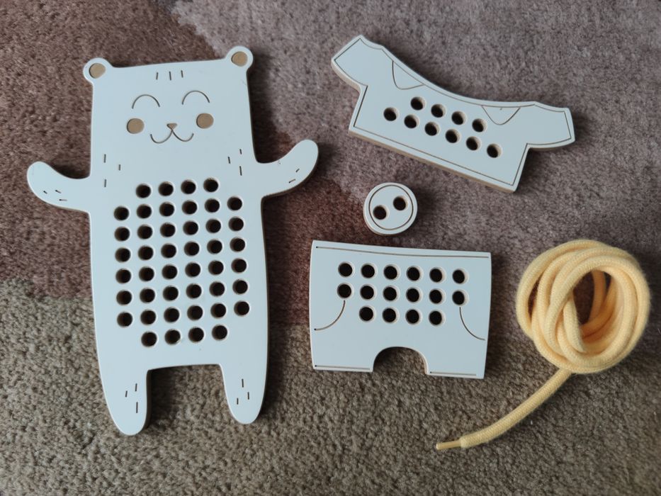 Przeplatanka drewniana - początki szycia