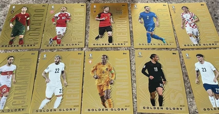 Cartas Golden Glory Topps Euro 2024 Match Attax