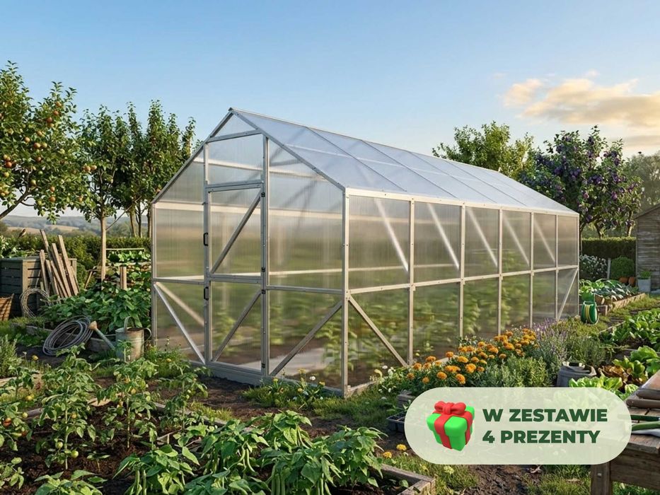 Szklarnia VICTORIA 3X4m Profil 40x40mm + 4 Prezenty