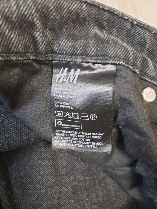 Джинси Баггі Чорні H&M