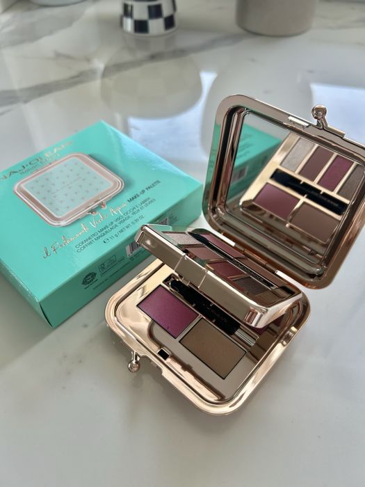 Make-up palette Naj Oleari paleta do makijażu oczu twarzy i ust cienie do oczu róże rozświetlacze paletka cieni na prezent