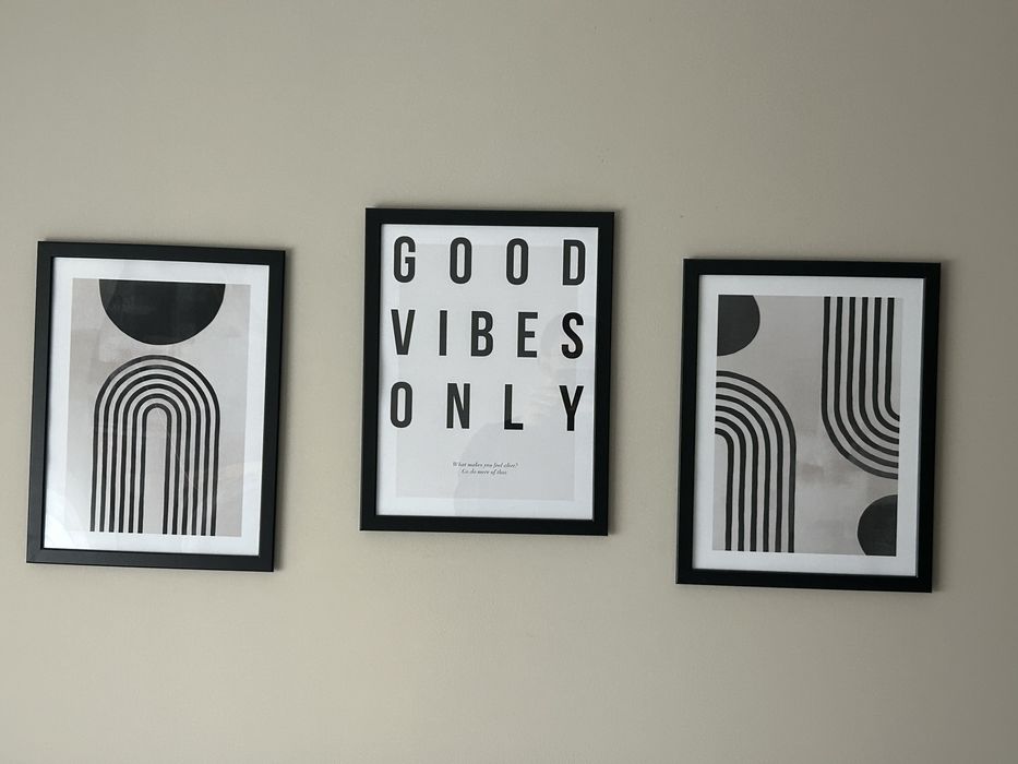 Quadros decorativos good vibes