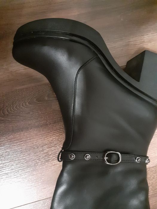 Сапоги  сапожки 40 натуральная кожа шкіра зимові