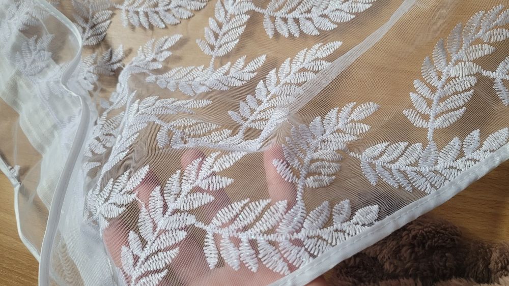 Firanki 300x120 taśma + tunel 2 sztuki nowe