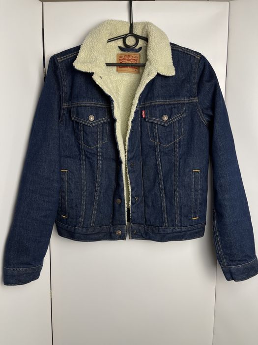 Шерпа levi’s джинсова куртка джинсовка левіс лівайс оригінал з хутром