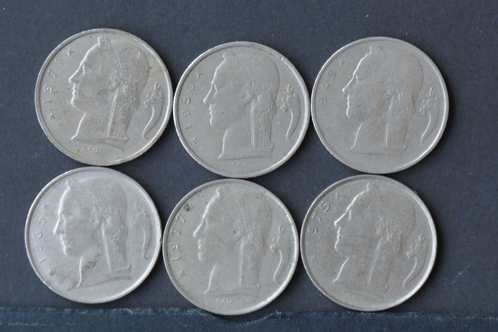 Belgica Lot with 6 Coins - OLX X10153