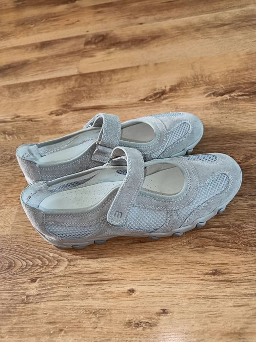 Półbuty damskie 40 39 .5 skórzane medicus adidasy oddychające sandały srebrne