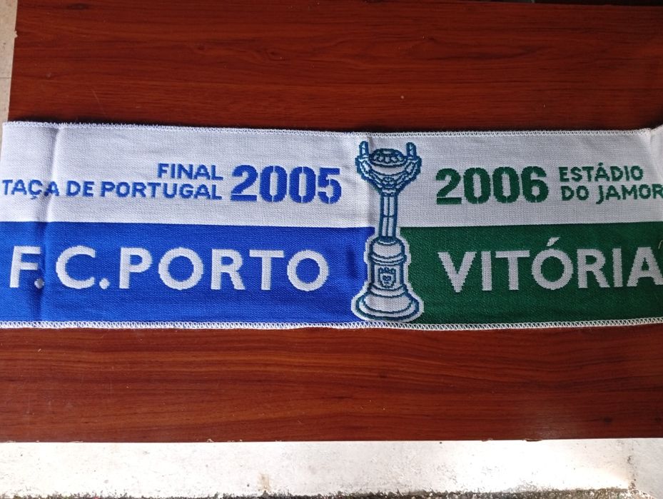 Cachecol final Jamor 2005/2006 FC Porto Vitória Setubal