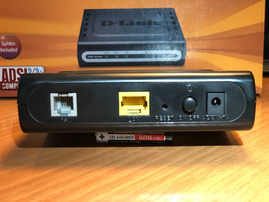 Маршрутизатор модем роутер D-Link DSL-2500U ADSL2+