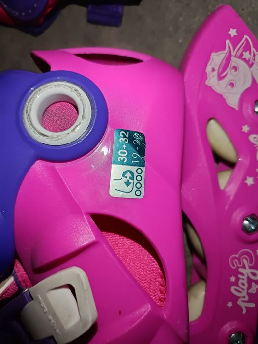 Patins em linha (30 ao 32),capacete e protecções