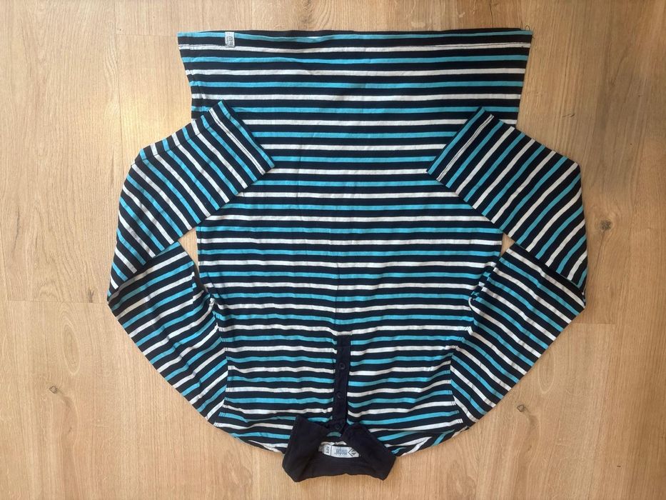 Bluzka męska z kołnierzykiem w paski bardzo elegancka