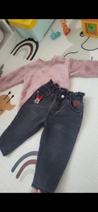 Джинси zara мікі hm утеплені світшот