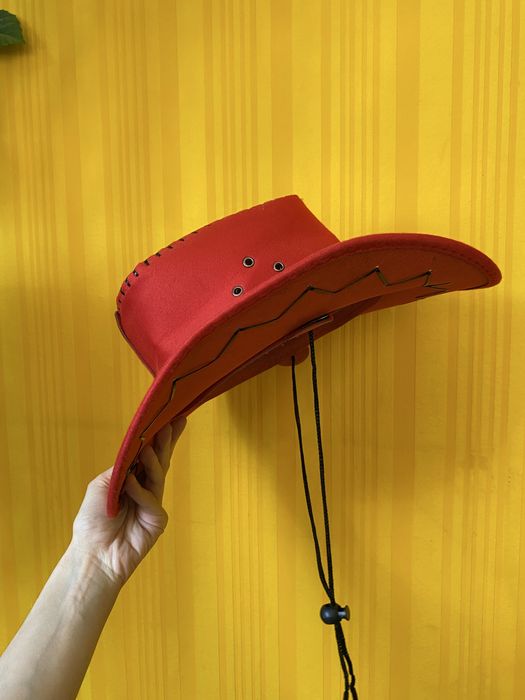 Капелюх шляпа ковбой ковбойська червона