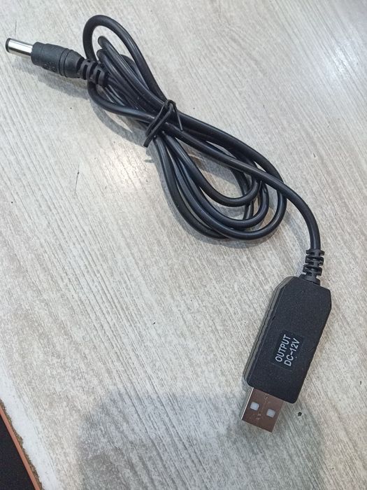 Кабель для роутера USB з 5 на 12В,0,5-0,6 A