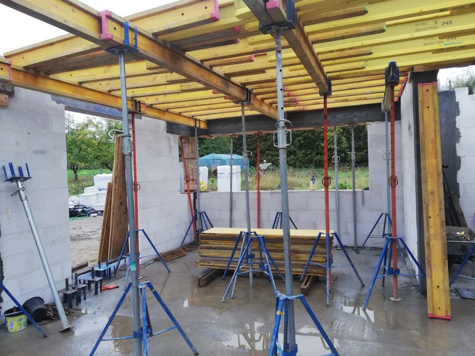 Szalunek stropowy  wynajem stemple podpory dźwigary